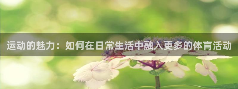 betway西汉姆联：运动的魅力：如何在日常生活中融入更多的体育活动